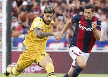 Martin Payero contro Remo Freuler in Bologna Udinese (Foto ANSA)