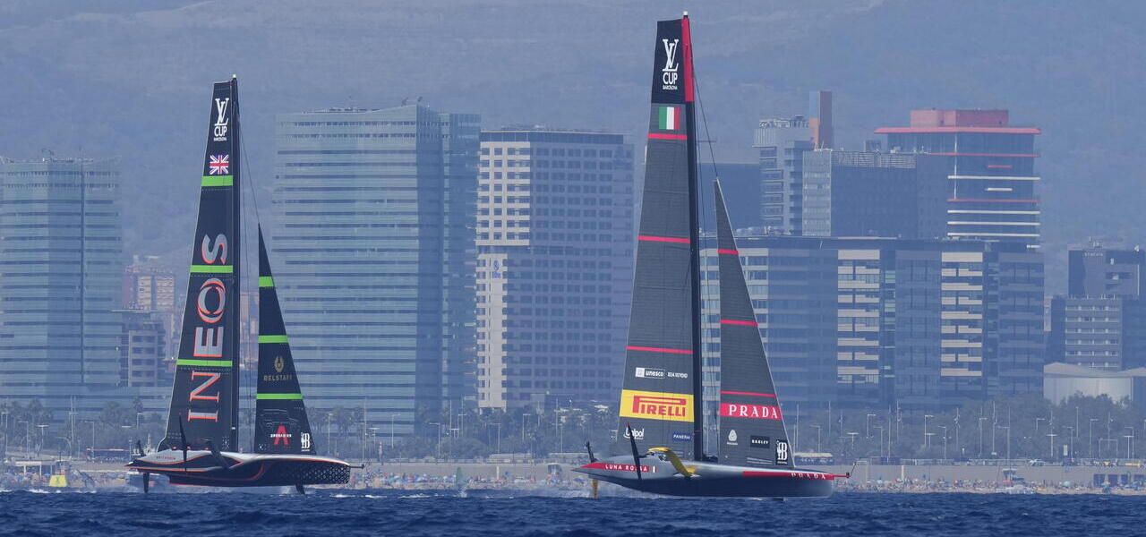 Diretta Louis Vuitton Cup 2024, finale Luna RossaIneos Britannia/ Dove