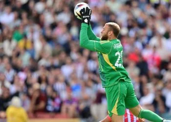 Michele Di Gregorio in azione con la Juventus (Foto ANSA)