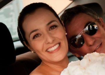 Roberta Capua e marito