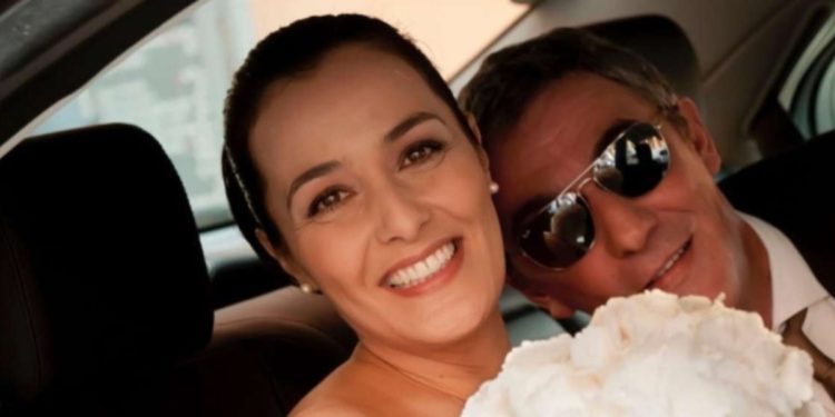 Roberta Capua e marito