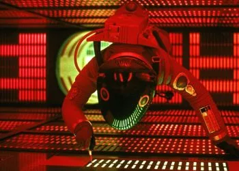 Una scena di "2001 Odissea nello spazio" di Stanley Kubrick