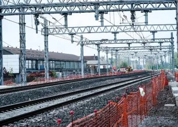 Un cantiere ferroviario (Ansa)