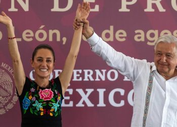 Claudia Sheinbaum e Andres Manuel Lopez Obrador (Ansa)
