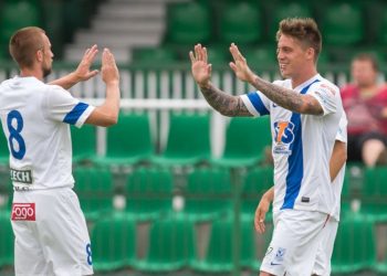 Nicki Bille Nielson in campo nel 2008 con la Lucchese (Fonte: Twitter)