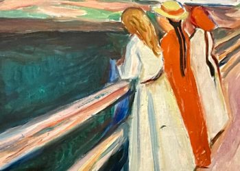 Edward Munch, Le ragazze sul ponte (1927, particolare)