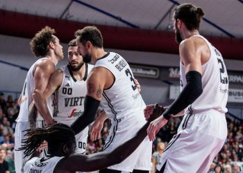La Virtus Bologna al Taliercio di Mestre (da facebook.com/SportandoIT)