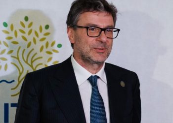 Giancarlo Giorgetti al G7 Economia