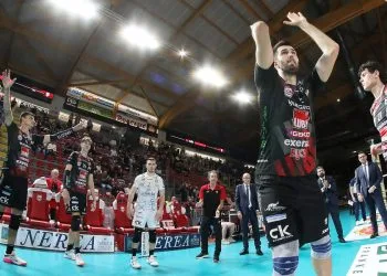 La Lube Civitanova in campo (da legavolley.it)