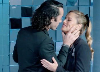 Lola Ponce a Verissimo con Aaron Diaz