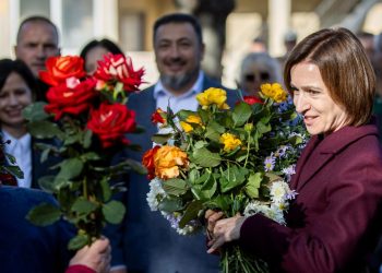 La presidente della Moldavia, Maia Sandu (Ansa)