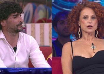 Beatrice Luzzi e il fidanzato di Yulia al GF 2024 (Foto: screen da Mediaset Infinity)