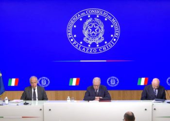 Conferenza stampa post-Cdm con Nordio e Piantedosi