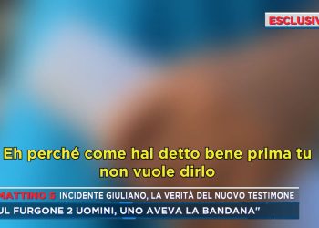 La testimonianza di Mattino 5 sull'incidente di Giuliano, figlio di Pierina Paganelli