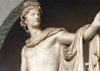 Leochares, Apollo del Belvedere (IV sec. a.C., particolare) (foto da wikipedia)