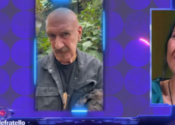 Jessica Morlacchi e la sorpresa del padre al GF 2024 (Foto: screen Mediaset Infinity)