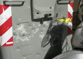 Segni della sparatoria in cui è morto Emanuele Tufano (Foto: Tgr Campania)