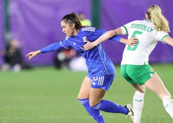 Giulia Dragoni con la maglia dell'Italia (Foto ANSA)