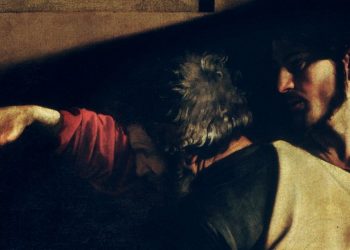 Caravaggio, Vocazione di Matteo (1599-1600), particolare