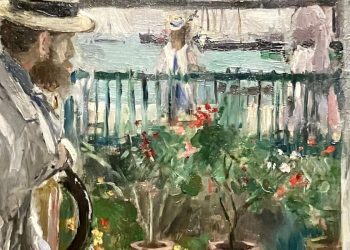 Berthe Morisot, "Eugène Manet sull'isola di Wight" (1875, particolare)