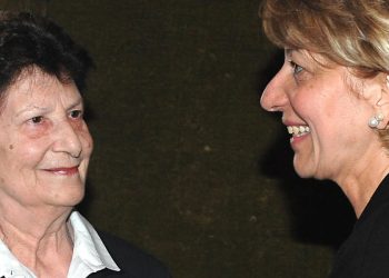 L'incontro della vedova Gemma Calabresi con la vedova Licia Pinelli, il 9 maggio 2009 al Quirinale (Ansa)