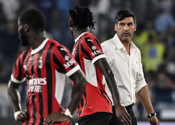 Rafael Leao e Paulo Fonseca con il Milan (Foto ANSA)