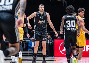 Ante Zizic e Matthew Morgan con la Virtus Bologna (da facebook.com/VirtusSegafredoBologna)