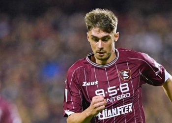 Szymon Wlodarczyk con la Salernitana (da facebook.com/USSalernitanaOfficialPage)