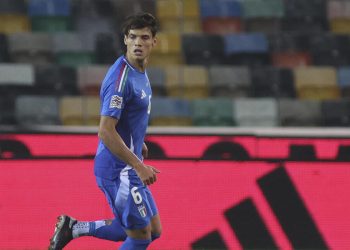Samuele Ricci con la maglia della nazionale (Foto ANSA)