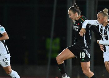 Un momento di Juventus Arsenal donne in Champions League (Foto ANSA)