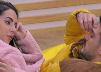 Shaila Gatta e Lorenzo Spolverato al Grande Fratello (Foto: Screenshot dalla trasmissione)