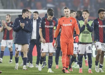 La delusione del Bologna in Champions League (Foto ANSA)