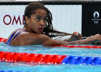 Sara Curtis alle Olimpiadi di Parigi (Foto ANSA)