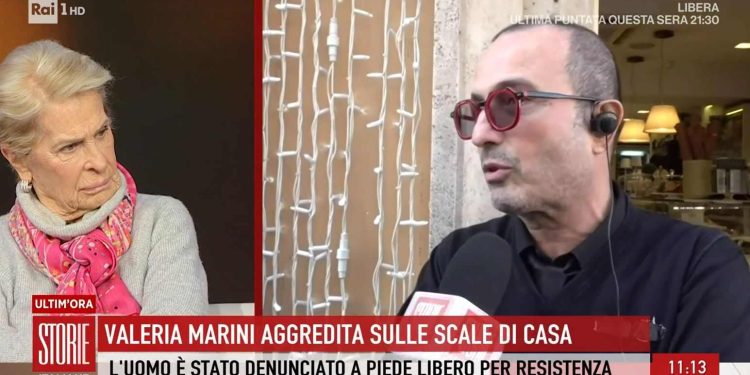 Il caso di Valeria Marini aggredita a Storie Italiane (Foto: Storie Italiane)