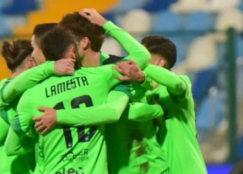 L'esultanza della Giana Erminio (da facebook.com/SerieCofficial)