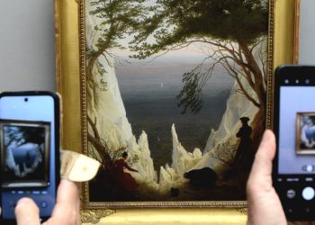 In Germania, davanti alle "Scogliere" di Friedrich (foto R. Copello)