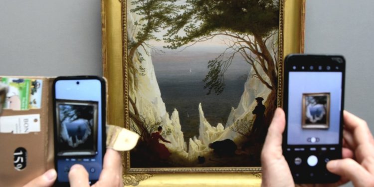 In Germania, davanti alle "Scogliere" di Friedrich (foto R. Copello)