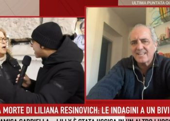 Il giornalista Giovanni Terzi e gli amici e parenti di Liliana Resinovich