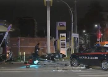 Il luogo dell'incidente mortale del giovane egiziano Ramy (Foto: Tgr Lombardia)