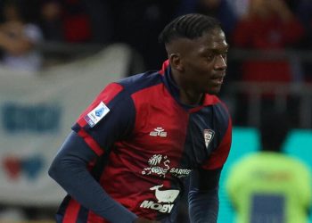 Kingstone Mutandwa con il Cagliari (Foto ANSA)