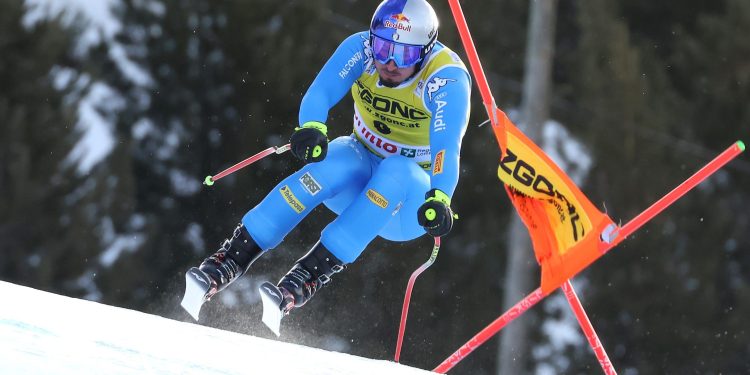 Dominik Paris, qui in azione nella discesa di Bormio (Ansa, 2021)