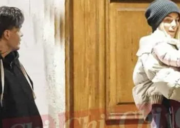 Basciano e Codegoni con la figlia, foto da Chi Magazine