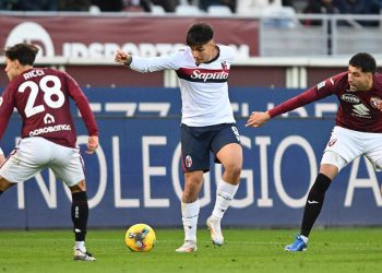 Santiago Castro con il Bologna contro il Torino (Foto ANSA)