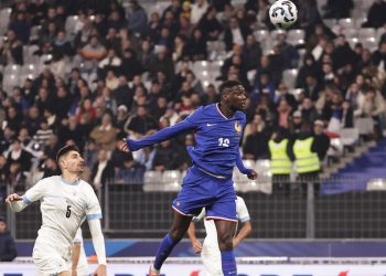 Randal Kolo Muani con la maglia della Francia (Foto ANSA)