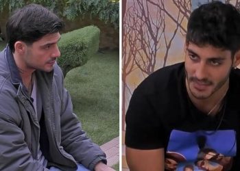 Frase shock di Lorenzo Spolverato contro Javier al Grande Fratello (Collage screen Mediaset Infinity)