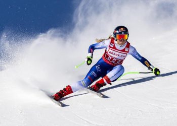 Sofia Goggia in azione (Foto ANSA)