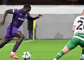 Michael Kayode in Conference League con la Fiorentina (Foto ANSA)