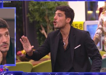Lorenzo Spolverato, discussione animata al Grande Fratello (Foto; Screenshot)