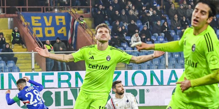 Matteo Tramoni in gol con il Pisa (da facebook.com/pisasportingclub)