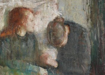 Edvard Munch, Bambina malata (1886, particolare)